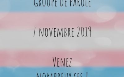 Groupe de Parole – 7 novembre 2019