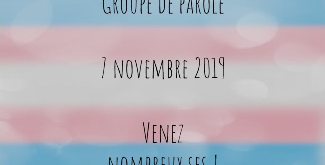 Groupe de Parole – 7 novembre 2019